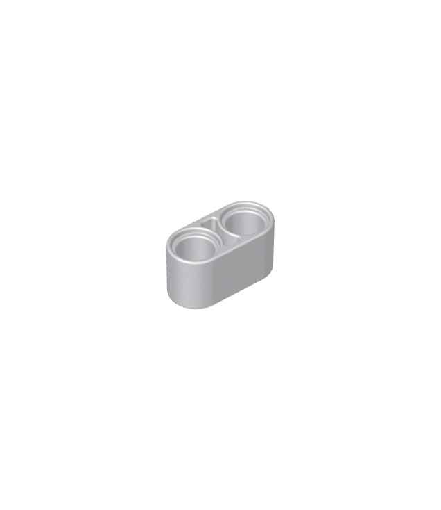 LEGO - Technic, dikke liftarm 1 x 2 - Light Bluish Gray | N