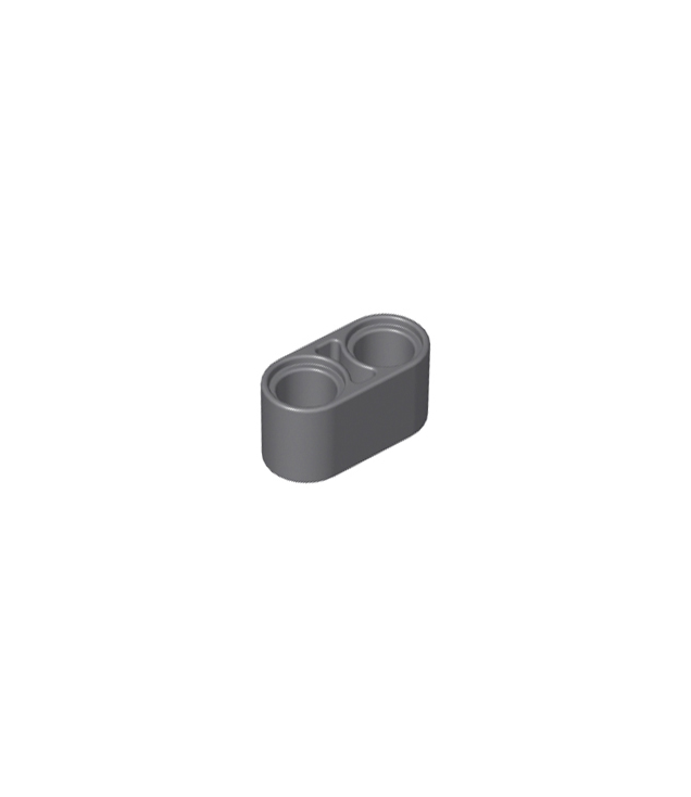 LEGO - Technic, dikke liftarm 1 x 2 - Dark Bluish Gray | N