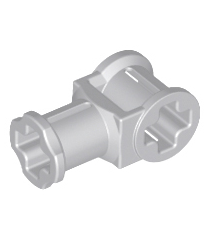 LEGO - Technic, asverbinder met as-gat - Light Bluish Gray | N - Thumbnail