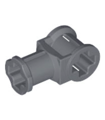 LEGO - Technic, asverbinder met as-gat - Dark Bluish Gray | N - Thumbnail