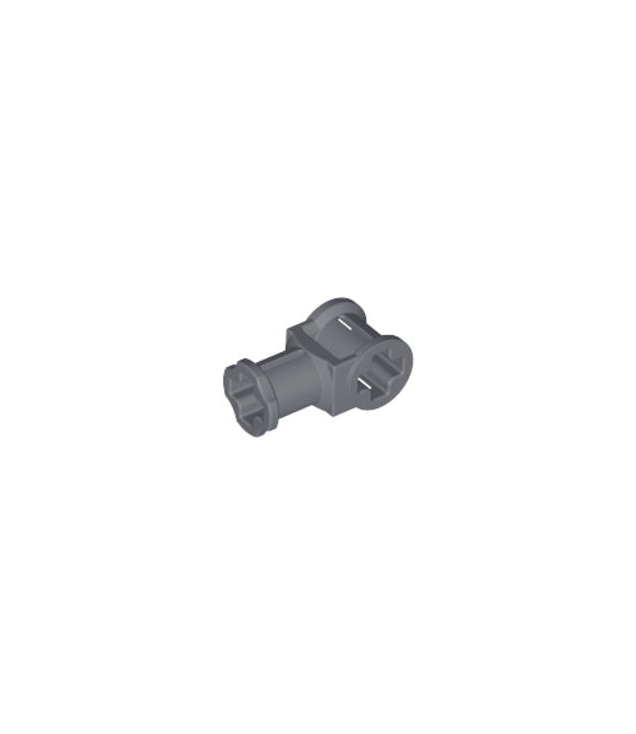 LEGO - Technic, asverbinder met as-gat - Dark Bluish Gray | N