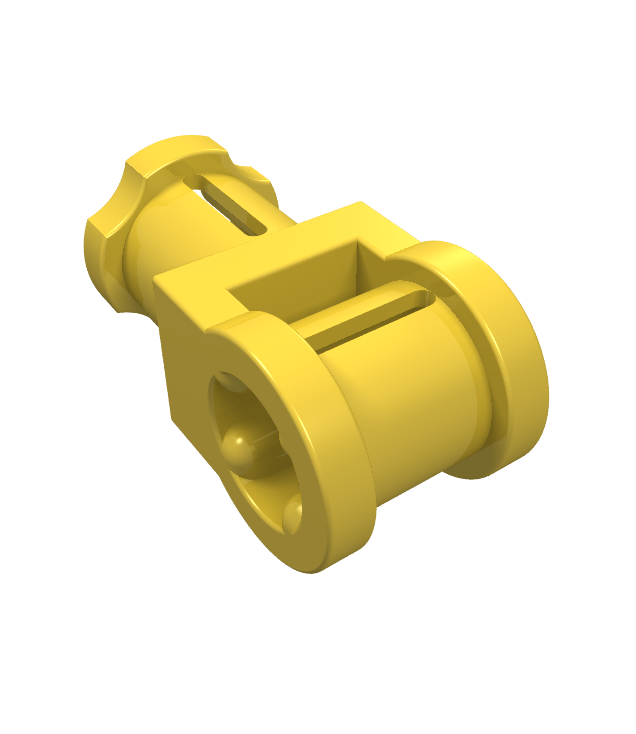 LEGO - Technic, asverbinder met as-gat - Yellow | N