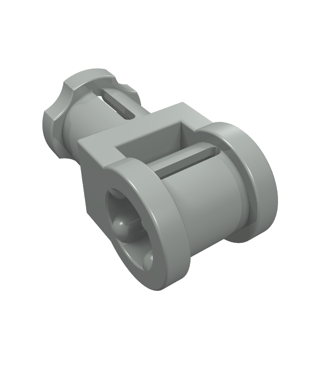LEGO - Technic, asverbinder met as-gat - Light Gray | N