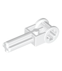 LEGO - Technic, as 2L met omkeerhendel-asverbinder - White | N - Thumbnail