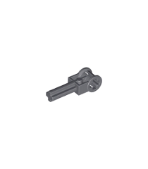 LEGO - Technic, as 2L met omkeerhendel-asverbinder - Dark Bluish Gray | N - Thumbnail
