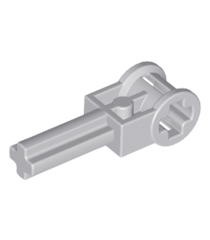 LEGO - Technic, as 2L met omkeerhendel-asverbinder - Light Bluish Gray | N - Thumbnail