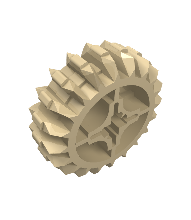 LEGO - Technic, tandwiel 20 tanden dubbel conisch - Tan | N