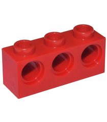 LEGO - Technic, steen 1 x 3 met gaten - Red | N - Thumbnail