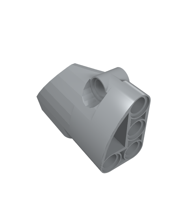 LEGO - Technic, stroomlijnpaneel #2 klein glad kort, zijde B - Light Bluish Gray | N