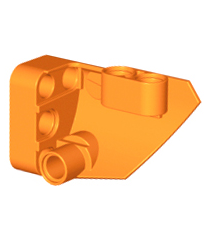 LEGO - Technic, stroomlijnpaneel #1 klein glad kort, zijde A - Orange | N - Thumbnail