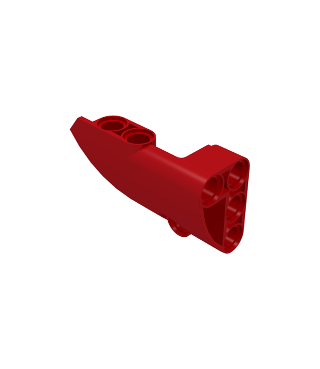 LEGO - Technic, stroomlijnpaneel #1 klein glad kort, zijde A - Red | N