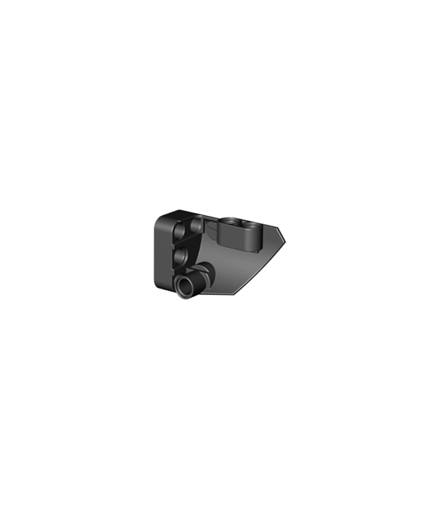 LEGO - Technic, stroomlijnpaneel #1 klein glad kort, zijde A - Black | N