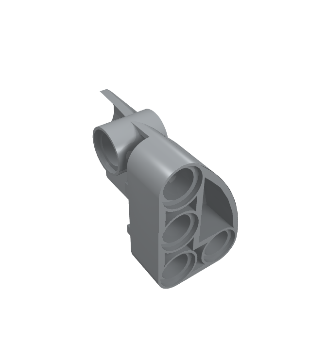 LEGO - Technic, stroomlijnpaneel #1 klein glad kort, zijde A - Light Bluish Gray | N