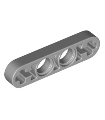 LEGO - Technic, dunne liftarm 1 x 4 met as-gaten - Light Bluish Gray | N - Thumbnail