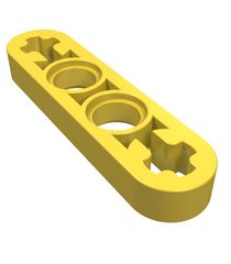 LEGO - Technic, dunne liftarm 1 x 4 met as-gaten - Yellow | N - Thumbnail