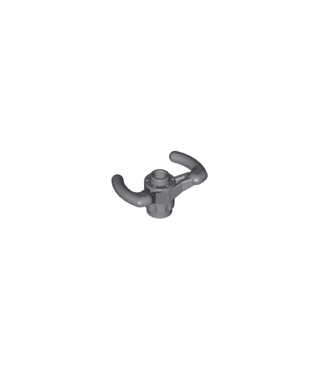 LEGO - Technic, stuurwiel pilotenhandvat - Dark Bluish Gray | N