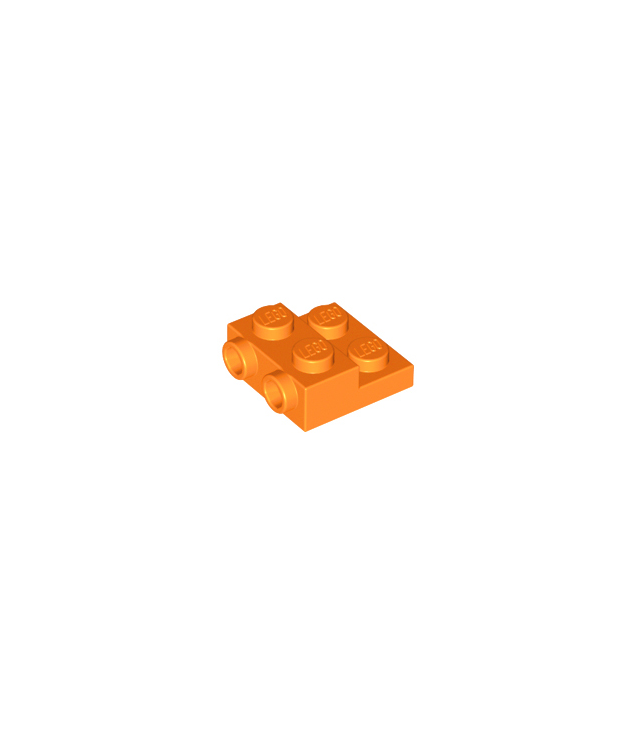 LEGO - Plaat, gemodificeerd 2 x 2 x 2/3 met 2 noppen aan zijkant - Orange | N