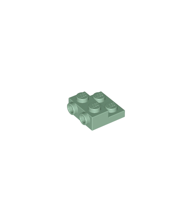 LEGO - Plaat, gemodificeerd 2 x 2 x 2/3 met 2 noppen aan zijkant - Sand Green | N