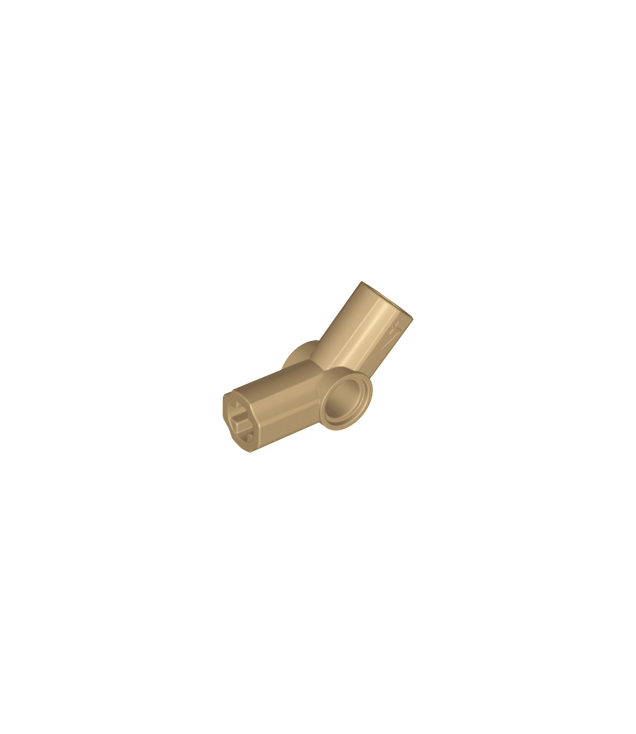LEGO - Technic, as- en penverbinder hoek #4 – 135 graden - Dark Tan | N