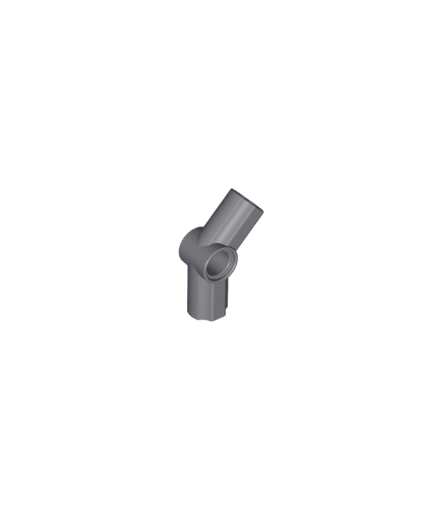 LEGO - Technic, as- en penverbinder hoek #4 – 135 graden - Dark Bluish Gray | N