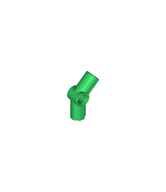 LEGO - Technic, as- en penverbinder hoek #4 – 135 graden - Green | N