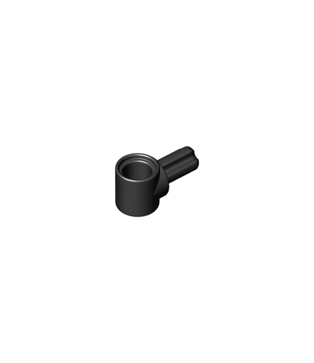 LEGO - Technic, naaf voor as- en penverbinder met 1 as - Black | N