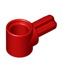 LEGO - Technic, naaf voor as- en penverbinder met 1 as - Red | N - Thumbnail