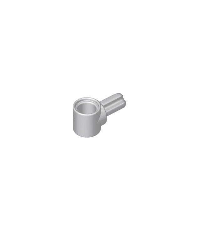 LEGO - Technic, naaf voor as- en penverbinder met 1 as - Light Bluish Gray | N