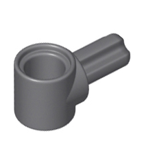 LEGO - Technic, naaf voor as- en penverbinder met 1 as - Dark Bluish Gray | N - Thumbnail