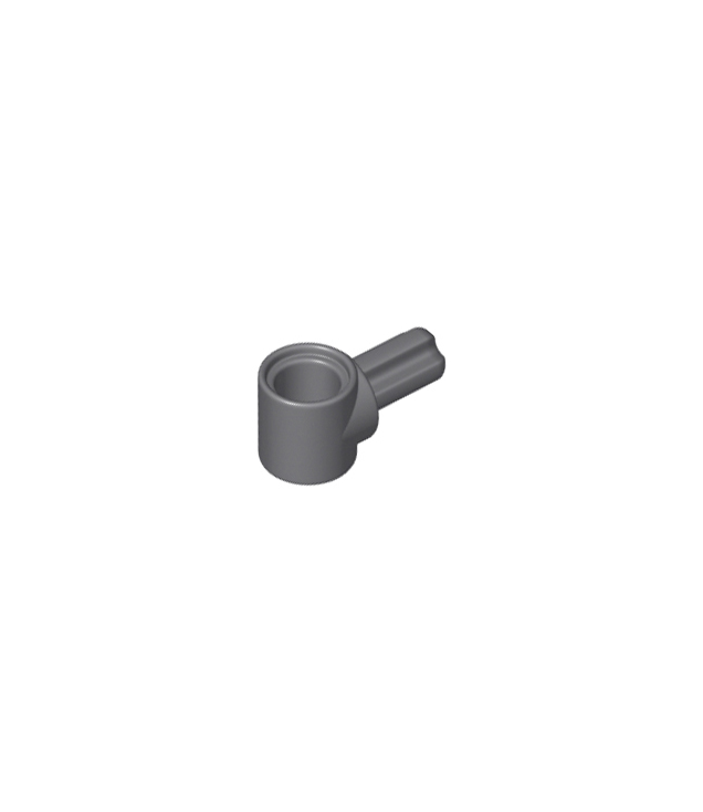 LEGO - Technic, naaf voor as- en penverbinder met 1 as - Dark Bluish Gray | N