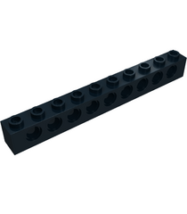 LEGO - Technic, steen 1 x 10 met gaten - Black | N - Thumbnail