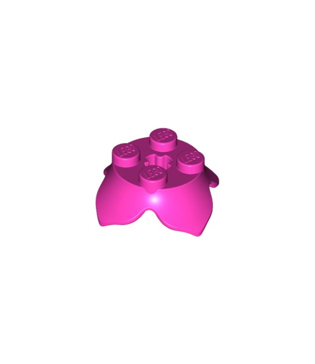 LEGO - Plantbladeren 2 x 2 met 4 bloemblaadjes en as-gat - Dark Pink | N