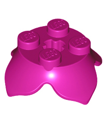 LEGO - Plantbladeren 2 x 2 met 4 bloemblaadjes en as-gat - Magenta | N - Thumbnail