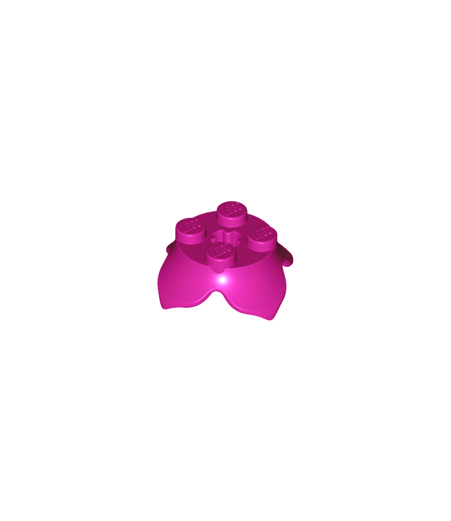 LEGO - Plantbladeren 2 x 2 met 4 bloemblaadjes en as-gat - Magenta | N