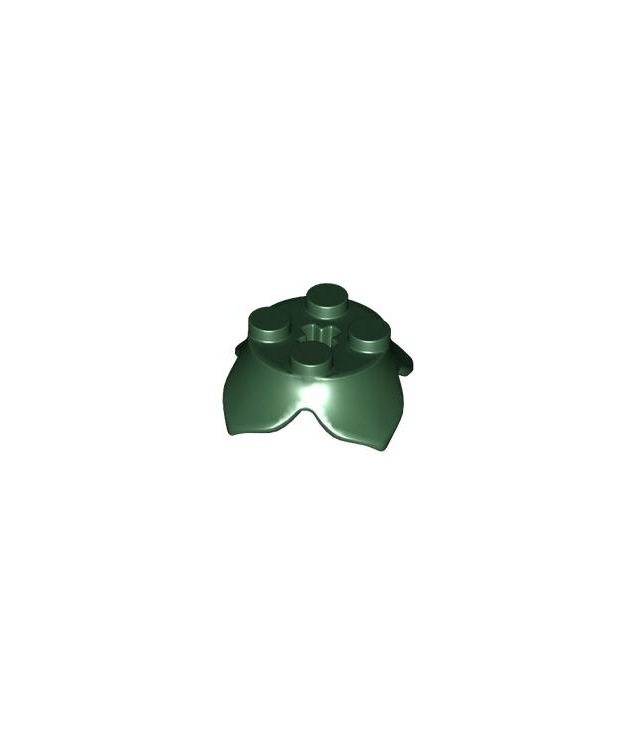 LEGO - Plantbladeren 2 x 2 met 4 bloemblaadjes en as-gat - Dark Green | N