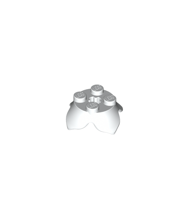 LEGO - Plantbladeren 2 x 2 met 4 bloemblaadjes en as-gat - White | N