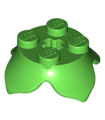 LEGO - Plantbladeren 2 x 2 met 4 bloemblaadjes en as-gat - Bright Green | N - Thumbnail