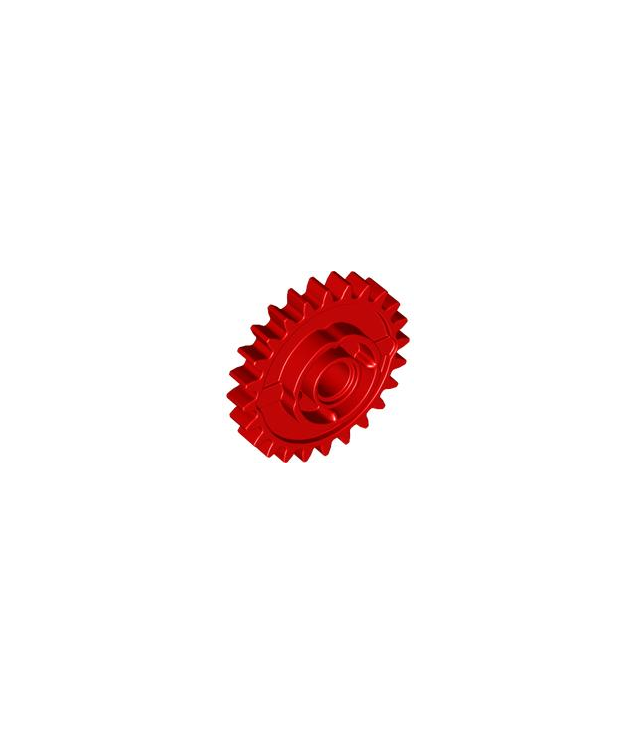 LEGO - Technic, tandwiel 24 tanden met koppeling aan beide zijden - Red | N