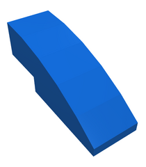 LEGO - Helling, gebogen 3 x 1 - Blue | N - Thumbnail