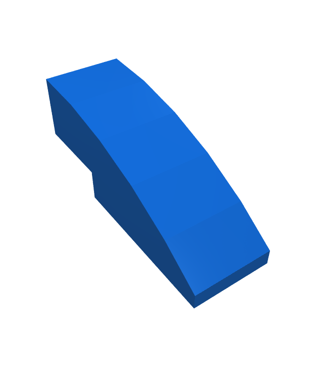LEGO - Helling, gebogen 3 x 1 - Blue | N
