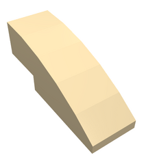 LEGO - Helling, gebogen 3 x 1 - Tan | N - Thumbnail