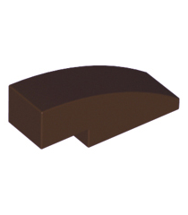 LEGO - Helling, gebogen 3 x 1 - Dark Brown | N - Thumbnail