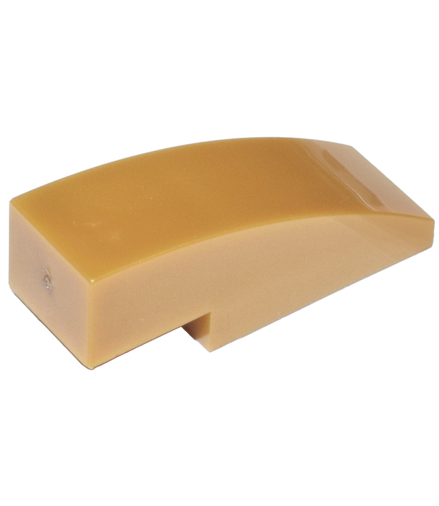 LEGO - Helling, gebogen 3 x 1 - Pearl Gold | N
