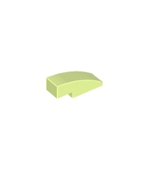 LEGO - Helling, gebogen 3 x 1 - Yellowish Green | N - Thumbnail