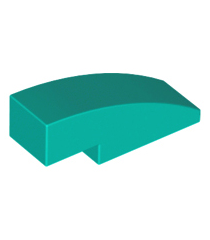 LEGO - Helling, gebogen 3 x 1 - Dark Turquoise | N - Thumbnail