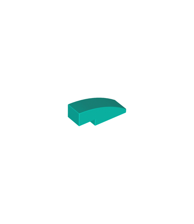 LEGO - Helling, gebogen 3 x 1 - Dark Turquoise | N