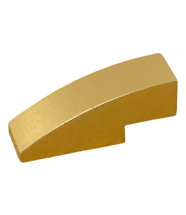 LEGO - Helling, gebogen 3 x 1 - Metallic Gold | N