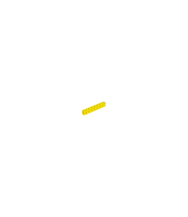 LEGO - Technic, steen 1 x 8 met gaten - Yellow | N