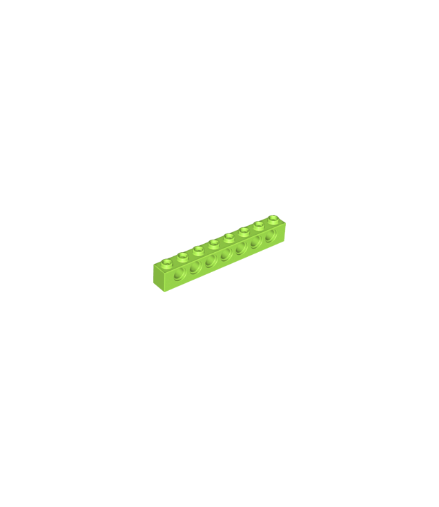 LEGO - Technic, steen 1 x 8 met gaten - Lime | N