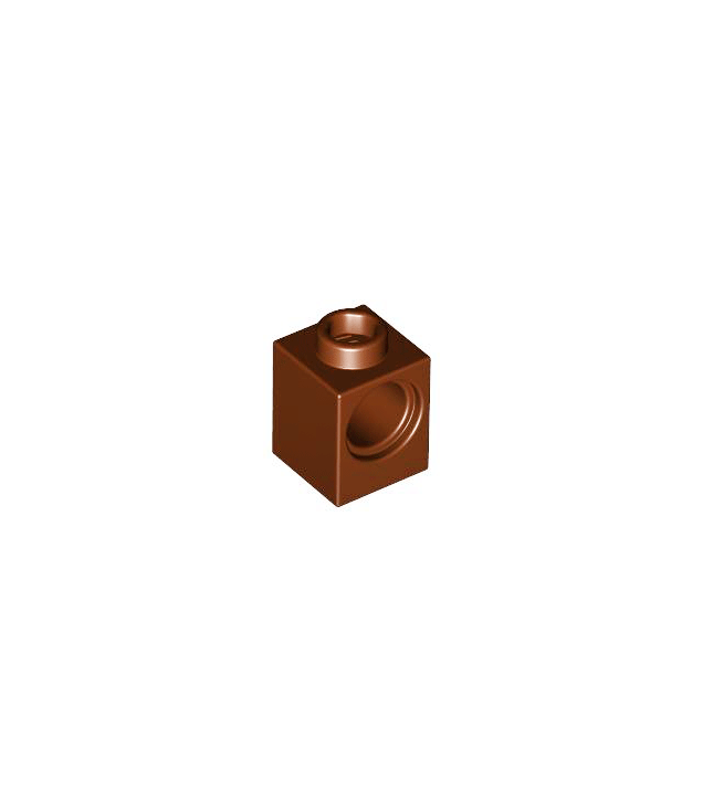 LEGO - Technic, steen 1 x 1 met gat - Reddish Brown | N